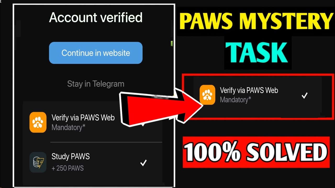 Paws Verify via PAWS Web New Task | How to Connect Solana wallet in Paws | Paws Airdrop Claim Task