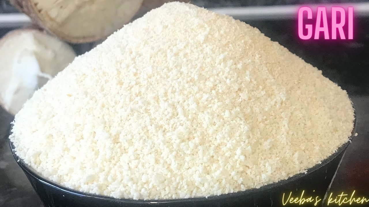 Easy homemade GARI/GARRI from scratch | @Veeba's kitchen. - YouTube