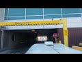Transporting baggage in a tug at denver international airport pov