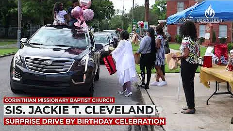 Sis. Jackie T. Cleveland Surprise Drive By Birthda...