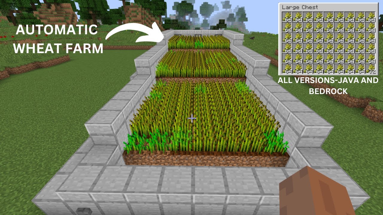 How to make Easy Wheat farm in Minecraft| Minecraft Tutorial - YouTube