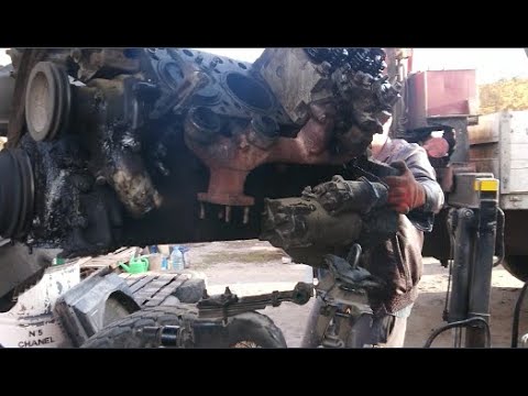 как снять заднюю плиту на камазе 740