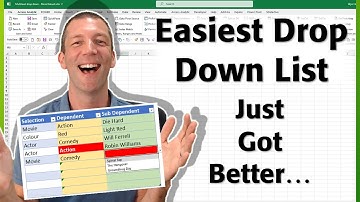 Updated 2nd Easiest Multi Level Excel Drop Down List (now more robust)