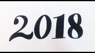 How to write "2018" in sherif style