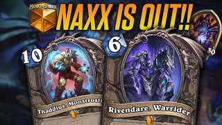 NAXX IS OUT!! New Meta Breaker Horseman Thaddius Warlock | Savjz Hearthstone
