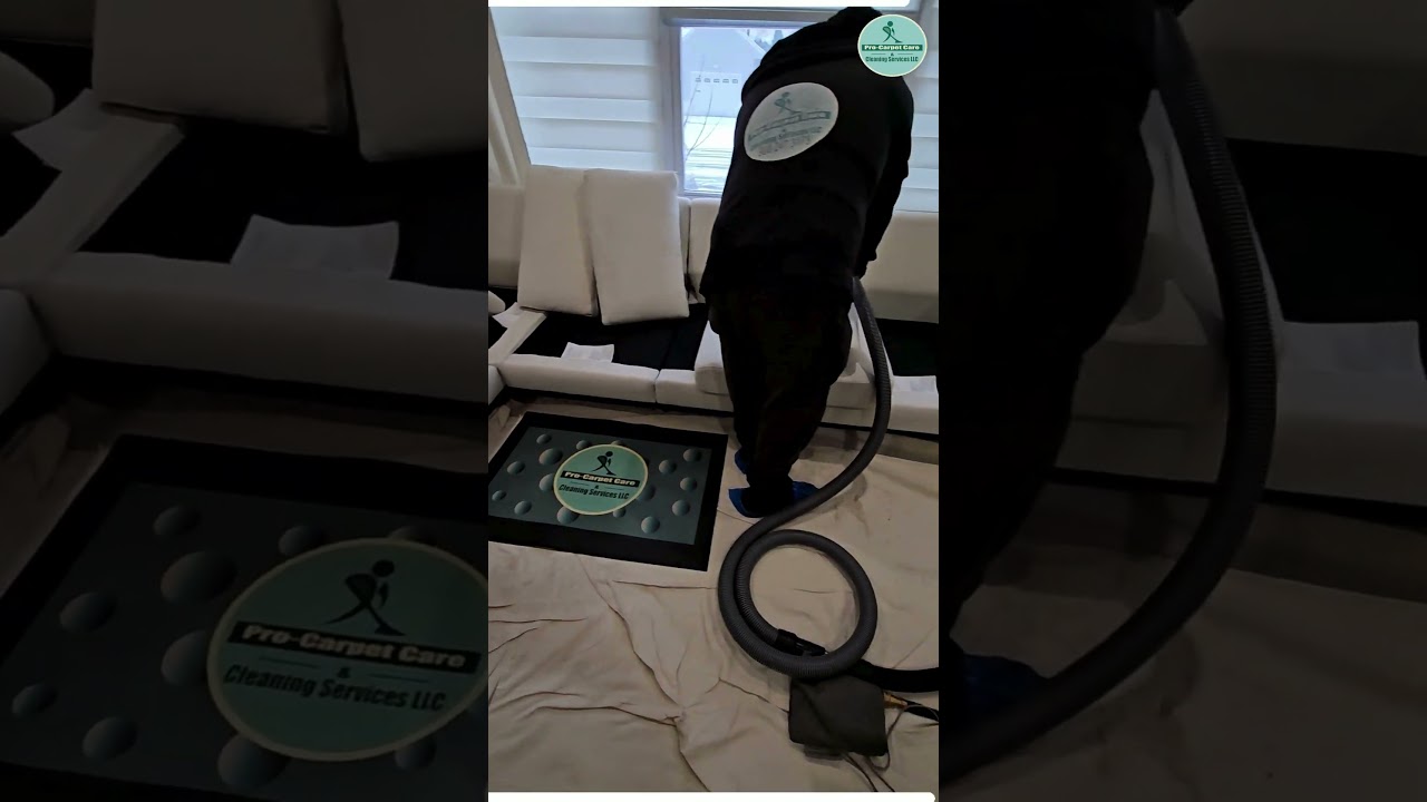 ✅White Sectional Sofa Cleaning - Warren NJ