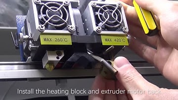 F430 Replace the heater and temperature sensor