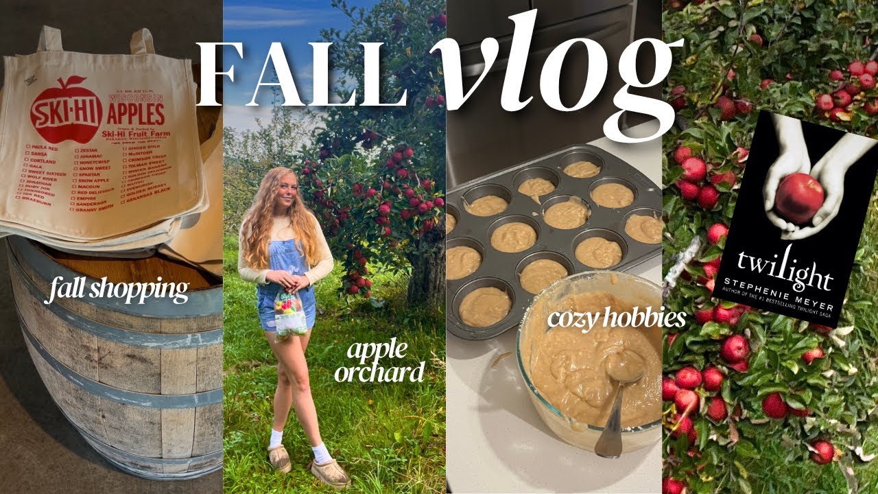УЮТНЫЙ ОСЕННИЙ ВЛОГ 🍂📚🥧 яблоневый сад, новый декор, чтение, выпечка, неспешная жизнь и размеренна...