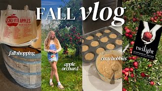 COZY FALL VLOG 🍂📚🥧 apple orchard, new decor, reading, baking, slow living & soft routine
