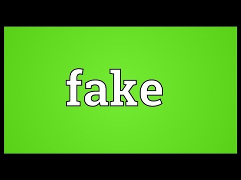 Fake Meaning Youtube