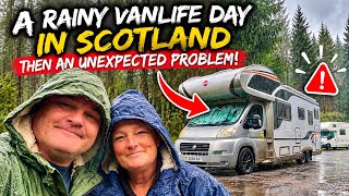 A Rainy Vanlife Day in Scotland… Then We Had a Problem 🌧️🚐