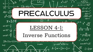 Famous precalculus | lesson 4-1 | inverse functions Wealth