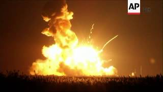 A commercial supply ship bound for the International Space Station exploded moments after liftoff Tu