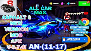 ASPHALT 8 NEW VERSION MOD APK DOWNLOAD LINK IN PIN COMMENT BOX 🎁☑️. 💯 WORKING ☺️☺️💪 ANDROID 11-17✅ screenshot 2