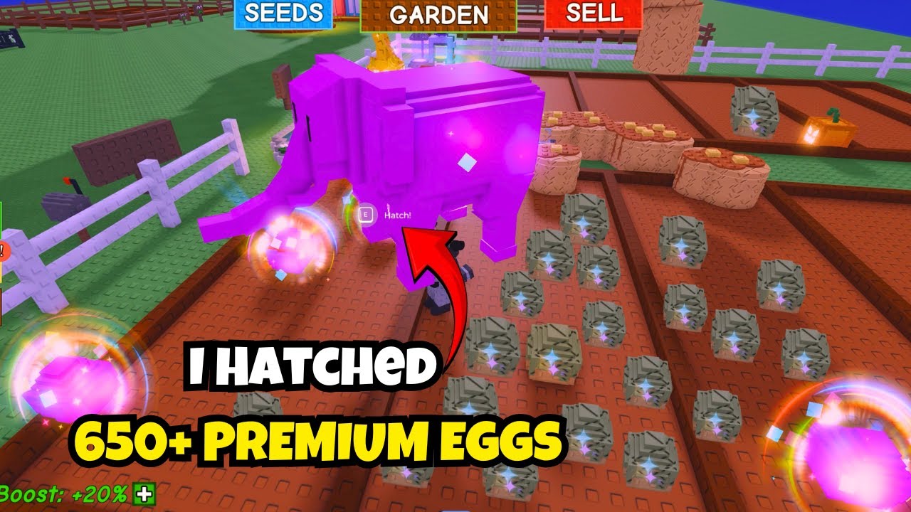 I HATCHED PREMIUM SAFARI EGGS Until I Got RBH ELEPHANT In Grow A Garden 🐘💎😱