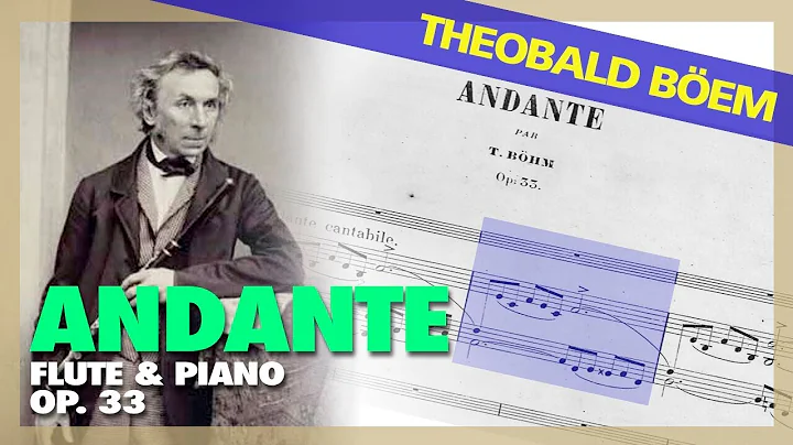 Theobald BHM - Andante (FLUTE & PIANO) [Op. 33] - (Sheet Music Scrolling)