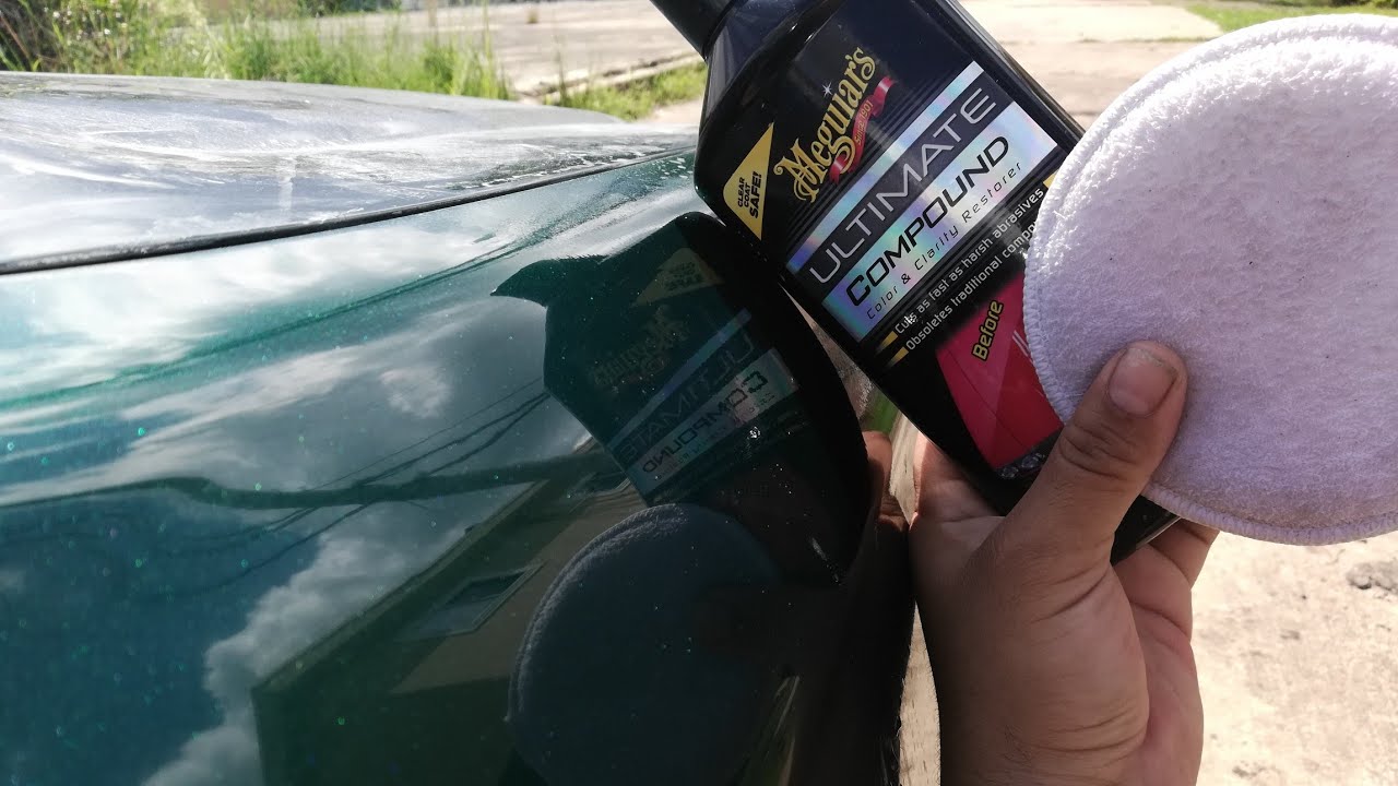 Buffing By Hand With Meguiar's ULTIMATE Compound. Looks Like Glass! 