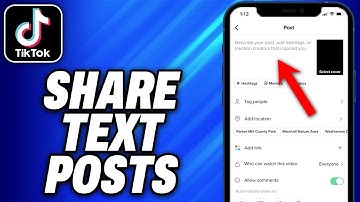 How To Share Text Posts on TikTok (2025) - Easy Fix