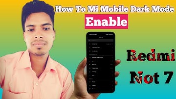 Use Dark Mode in Redmi Note 7 Pro | Without Theme , No ROOT | Offical Stable Update
