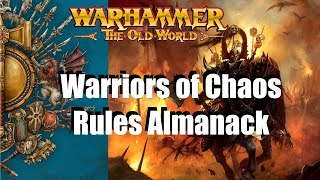 Warriors of Chaos Almanacks Rules Preview!