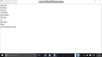making a matrix document