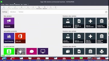 SAGE 100 GESTION COMMERCIALE: LA SAISIE DU STOCKS INITIAL