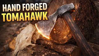 Hand forging a tomahawk with simple tools