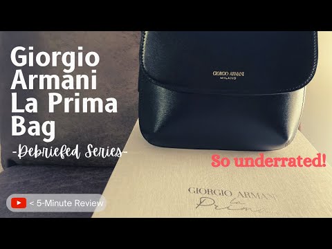 Video: Armani presents the Prima, the bag designed in the 90s