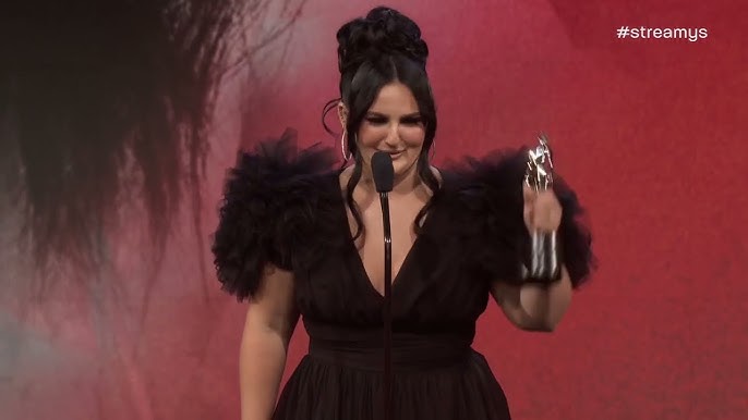 Meghan Trainor dazzles in a sparkling blazer dress as she accepts inaugural  Rolling Stone Sound of the Year award for her hit Made You Look at 2023  Streamy Awards