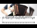 [Accordion]Pirates of the Caribbean - He's a Pirate - with score[Replace]