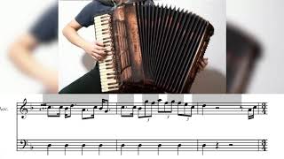 [Accordion]Pirates of the Caribbean - He's a Pirate - with score[Replace] chords