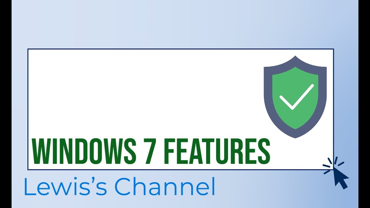 Windows 7 Features - YouTube