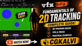 2D(Point) Tracking basic in tamil | Nuke 10.5 | Stabilize and matchmove #CGKalvi