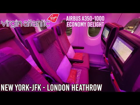 Flying Virgin Atlantic's STUNNING Airbus A350-1000 | Economy Delight | New York - London