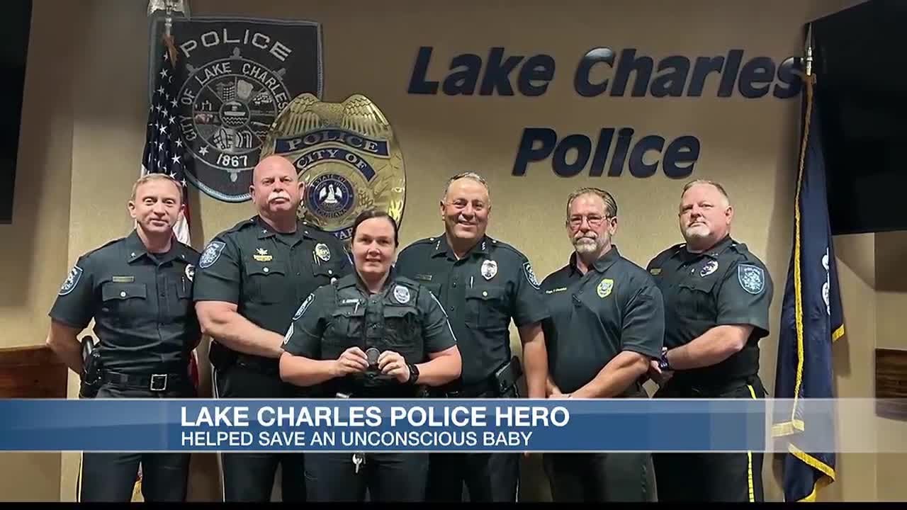 Lake Charles Police Sergeant becomes hero for one family.