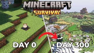 Surviving 300 Days in Minecraft Survival!