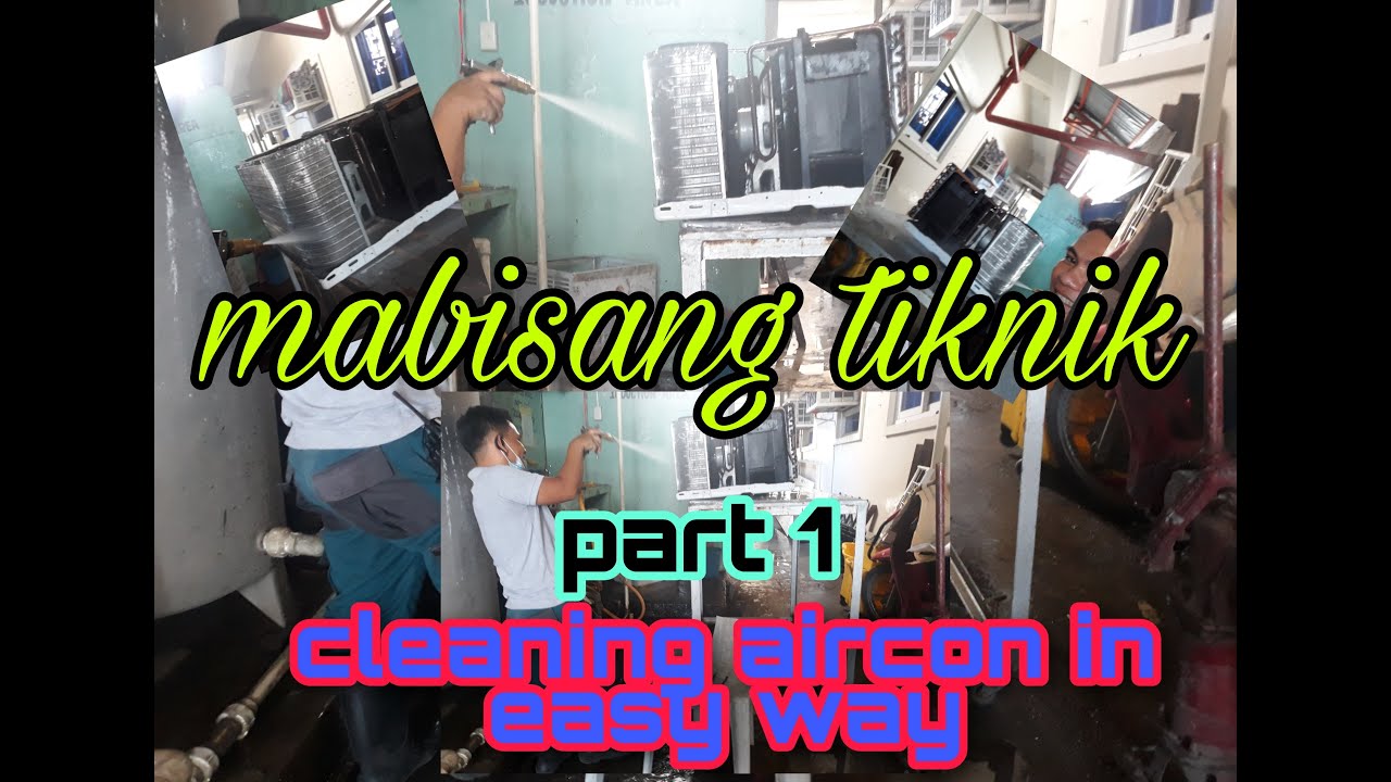 WINDOW TYPE AIRCON CLEANING TAGALOG TUTORIAL YouTube
