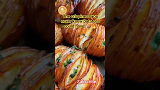 Crispy Hasselback Potatoes Recipe | Easy Garlic Butter Roasted Potatoes #HasselbackPotatoes #food