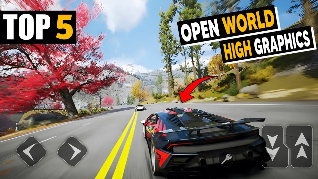 TOP 5 High Graphics *OPEN WORLD* Car Racing Games for Mobile - YouTube