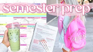 Prep With Me For My Last Semester of College! | Planning & Organizing | Lauren Norris