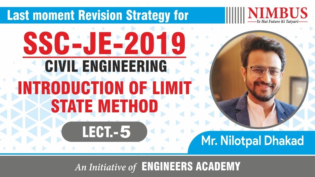 Introduction Of Limit State Method Civil Engineering SSC JE Pre