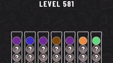 Ball Sort Puzzle Level 581 #ballsortpuzzle #ballsortpuzzlegameplay #puzzlegame #mobilegames