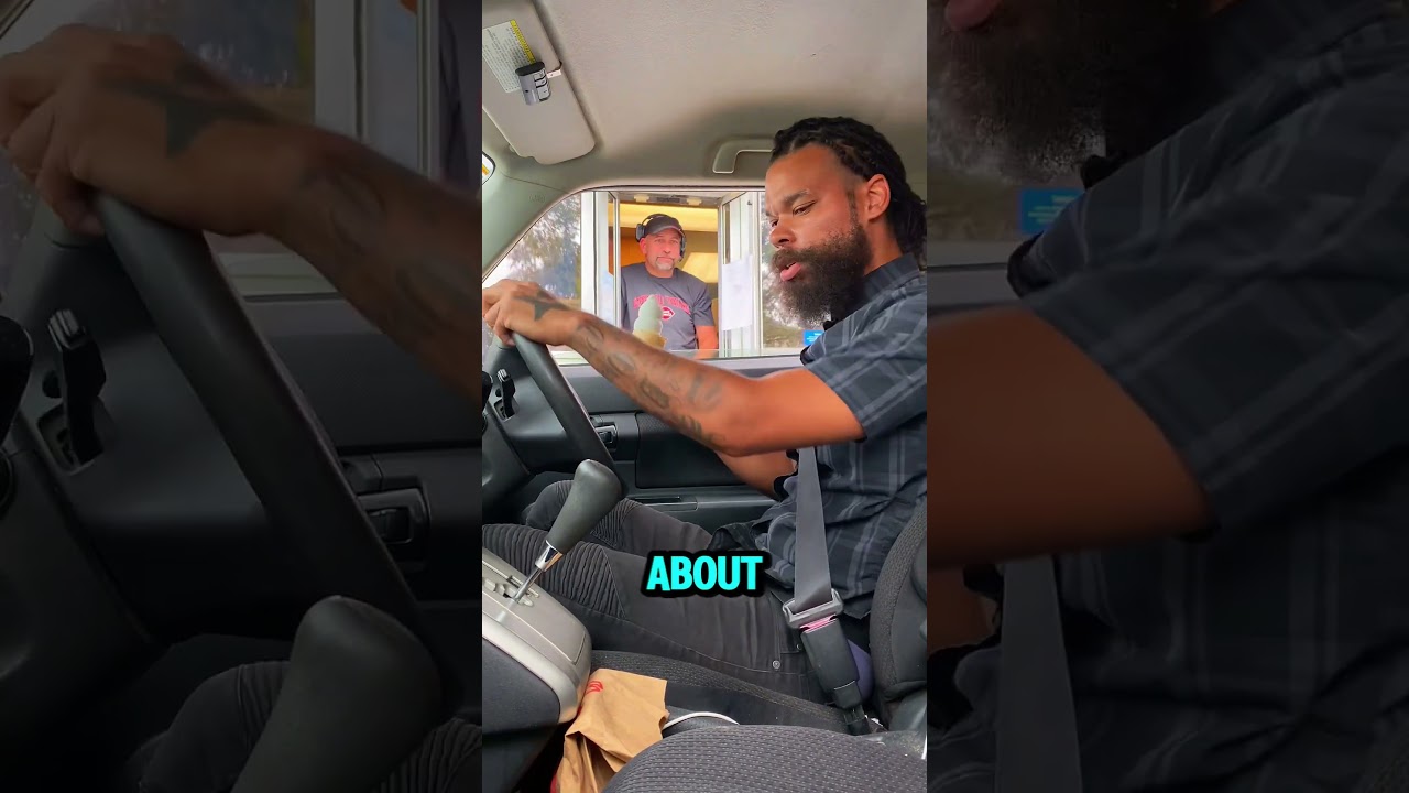 His 1000 IQ Move at the Drive-Thru Window! 😳🍦
