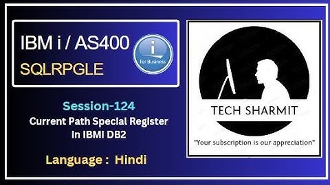 Current path Special register in db2 sql | SQLRPGLE | ibmi training | sqlrpgle as400 | ibmi db2 |