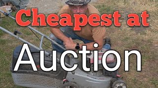 I bought the Cheapest lawnmower from Auction. £10 Auction buy. 