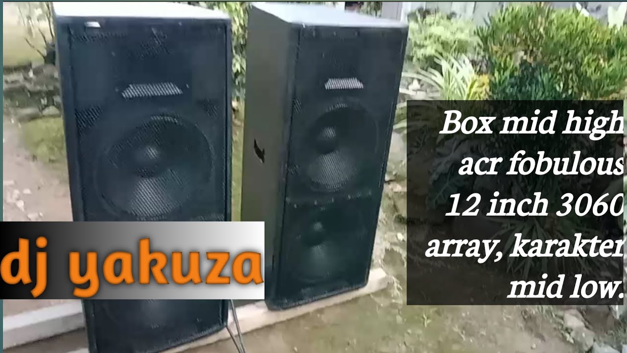 cek sound spiker acr fabulous 12 inch 3060 array, 12 x 2 + tweeter sebanyak 2 buah. 