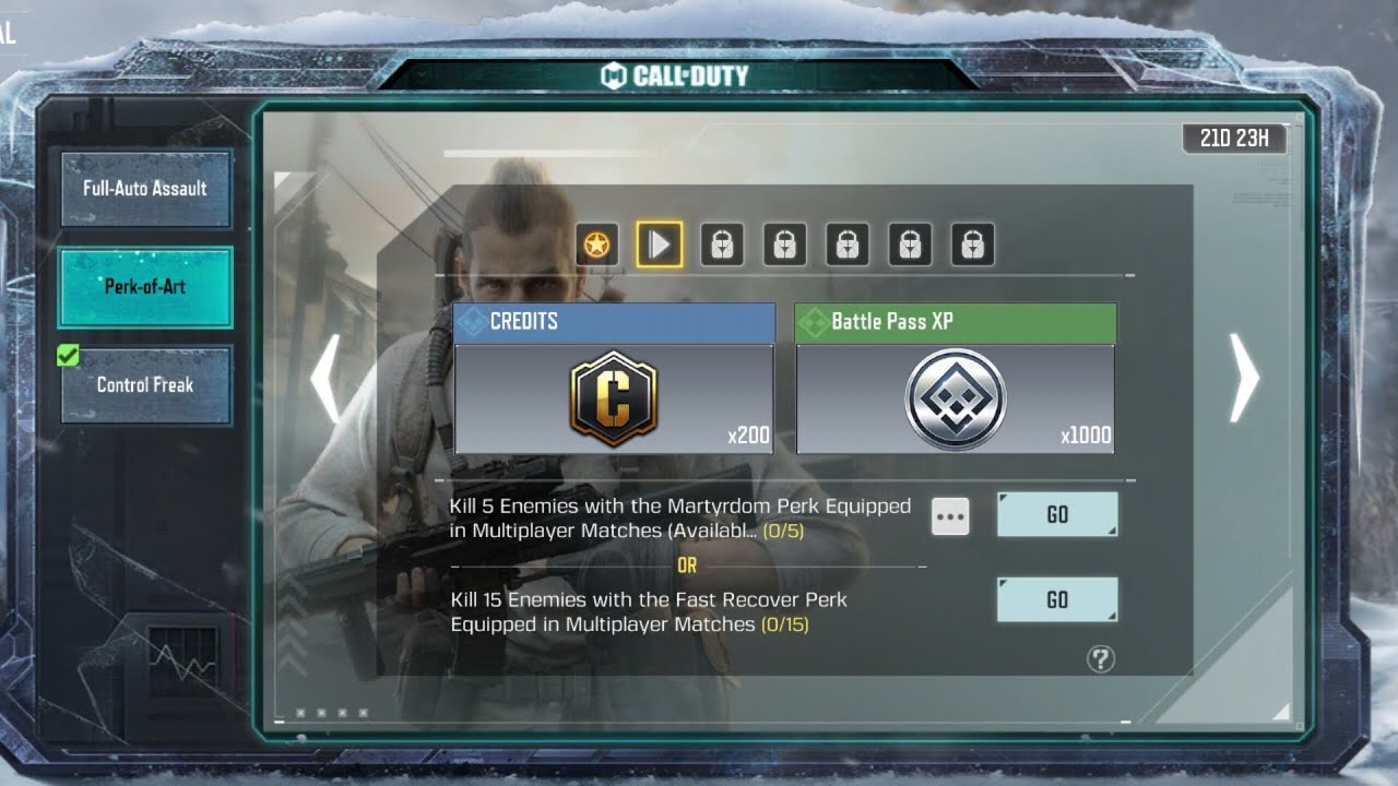 Call of duty mobile Kill 5 Enemies with the Martyrdom Perk Equipped in ...