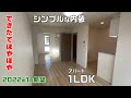 できたてほやほやウィーク①2022年1月新築🤩シンプルな内装の1LDKアパートを内見😆同棲や一人暮らし向き賃貸物件ルームツアーwithみきゃん&こみきゃん【プラシードヴィータ】