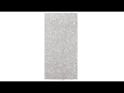 Klassischer hellbrauner und weißer venezianischer Terrazzoboden Video