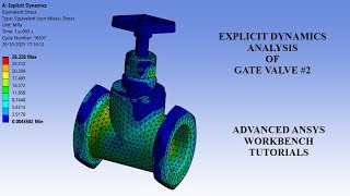 Famous Gate Valve | Explicit Dynamics Analysis | Stress | Strain | Advanced ANSYS Workbench Tutorials Wealth